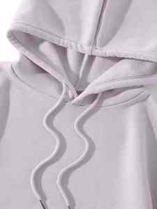 Femmes décontracté polaire doublé à manches longues pull à capuche hiver automne quotidien haut tendance - Product Image 4