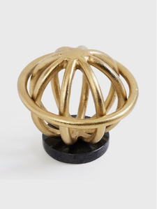 Mesa redonda decorativa moderna de lujo de latón AK, acabado recubierto de polvo dorado con Base negra, pieza de exhibición para Decoración de mesa - Product Image 2