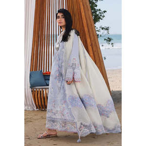 คอลเลคชั่น Qalamkar Sahil Luxury Lawn '26 รุ่นหรูหราทรงเอไลน์ ZAYNA TC-1559 SA-08 - Product Image 3