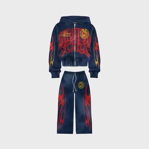 Men Women Nylon Windbreaker Tracksuit Weather Resistant <b>Zipper</b> <b>Jacket</b> Elastic Pants Set Outdoor Athletic Suit - Product Image 3