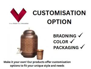 Customized Logo 12 LTR Heritage Copper <b>Jug</b> Matka Antique Rope Tradition & Craftsmanship for Boiling <b>Water</b> - Product Image 3