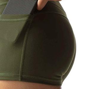 Respirant séchage rapide imprimé personnalisé Gym Yoga Shorts femmes taille haute Fitness entraînement Yoga femmes shorts - Product Image 5