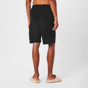 Pantalones cortos de gimnasio personalizados OEM sin logotipo, pantalones cortos holgados para hombre, ropa de calle informal, pantalones cortos de moda con bolsillos laterales hechos en Pakistán - Product Image 4