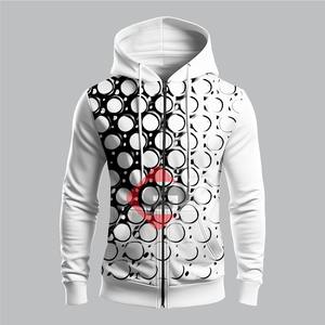 Venta al por mayor de los hombres de moda de gran tamaño 3D Puff impresión sudaderas con capucha de manga larga Multicolor abrigo de invierno sublimación contrastante - Product Image 1