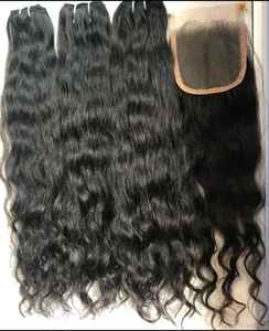 Extensions de cheveux vierges bruts de haute qualité 2025, alignées aux cuticules, double trame avec trame papillon invisible - Product Image 4