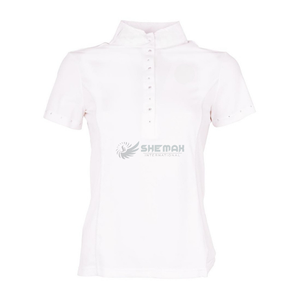 Elegant Women <b>Equestrian</b> Show Shirts Soft Stylish Comfortable Fit High Quality Polyester Comfortable show Shirts Customized - Product Image 4