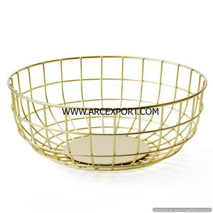 Bol de décoration de table de fruits plaqué or standard - Product Image 3
