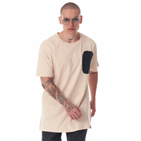 Camisetas Largas para Hombre de Alta Calidad, 300 g/m², 100% Algodón, Tallas Grandes 7XL 5XL, Transpirables, de Secado Rápido, Estilo Urbano