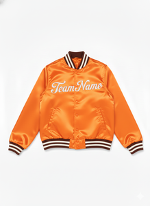 แจ็คเก็ตวินเทจแบบยูนิเซ็กซ์ ผ้าซาตินทรงบอมเบอร์ แจ็คเก็ตวาร์ซิตี้ กันลม ระบายอากาศได้ดี ผลิตจากผ้าขนสัตว์/โพลีเอสเตอร์ เป็นมิตรกับสิ่งแวดล้อม แจ็คเก็ตหนา - Product Image 3