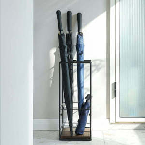 Support de parapluie en fil métallique personnalisé, simple et utile, présentoir de parapluie de forme triangulaire - Product Image 5