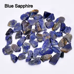 Blue Sapphire Crystal Rough Rocks Healing Gemstone Raw Blue Sapphire Raw Roughs Small Size Gemstone