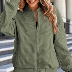 Blousons Bomber pour Femmes Uni et Simple avec Fermeture Éclair Produit le Plus Vendu Blouson Bomber à la Mode pour Femmes avec Logo Personnalisé - Product Image 6