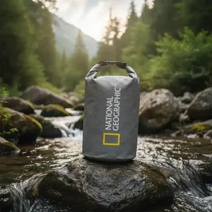 Bolsa Impermeable para Senderismo 5L-Nat Geo DRYSACK BNG2005 100% Impermeable Gris - Product Image 5