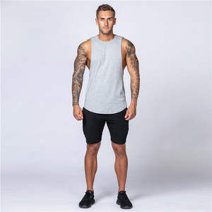 Stylish <b>Mens</b> <b>Crop</b> Stringer Gym Tank <b>Top</b> Lightweight Sleeveless Design for Muscle Training and Bodybuilding Workout - Product Image 1