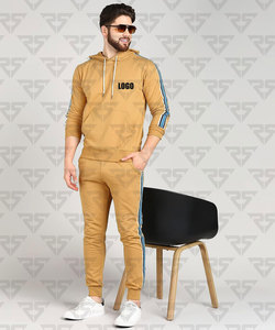 Survêtements lourds avec impression de logo bouffante personnalisés Ensemble pantalon de survêtement et sweat à capuche de haute qualité Survêtement Slim Fit pour hommes - Product Image 2