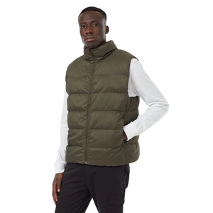 Gilet bouffant d'hiver confortable et résistant à l'eau pour hommes, avec fermeture à glissière, sans manches, chauffé, épais, chaud et respirant - Product Image 1
