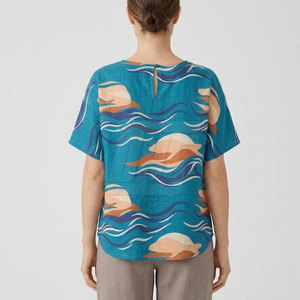 Chemise légère à manches courtes pour femme, style décontracté, idéale pour la plage, les vacances et les loisirs, collection mode estivale - Product Image 4