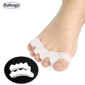 Baifangyi – Écarteurs et séparateurs d'orteils en silicone, protège-arthrose, <span class=keywords><strong>correcteur</strong></span> d'orteils pour pédicure, usage adulte, option logo personnalisé - Product Image 1
