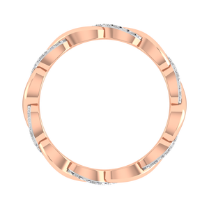 Anillo de banda infinita personalizado de tendencia 2025, banda de boda de diamante Natural de estilo clásico en fabricante de joyería fina de oro real de 18K - Product Image 4