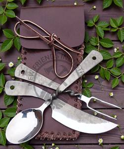 Juego de Cubiertos Medievales de Edición Nueva, Juego de Cubiertos Forjados a Mano para Salón de Comedor, Utensilios de Cocina Renacentistas - Product Image 4