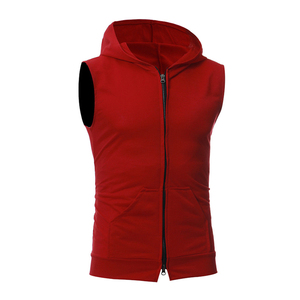 Vente en gros Sweat à capuche sans manches en polaire chaud pour hommes Pull à capuche décontracté Personnalisable Logo Design - Product Image 1