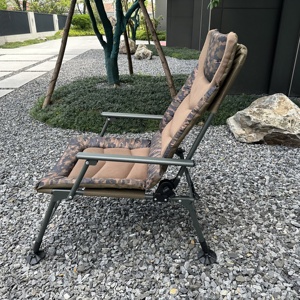 Silla Ligera de Pesca para Viaje y Senderismo, Sillas de Pesca Plegables para Exteriores, Silla Portátil con Respaldo para Pesca de Carpa - Product Image 1