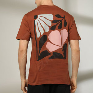 เสื้อยืดคอกลมสำหรับผู้ชายเสื้อยืดผ้าฝ้าย100% โอเวอร์ไซส์ออกแบบได้ตามต้องการ - Product Image 5