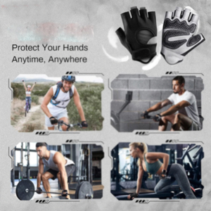 Hot Sale Weightlifting Gloves Half Finger Fitness Gym Gloves Fitness Leather Gloves <b>Men</b> and Women Customized Unisex - Product Image 6