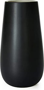 Jarrón de suelo grande de lujo, creativo y hecho a mano, de hierro con recubrimiento de polvo negro, con forma cilíndrica, moderno, para centro de mesa de boda. - Product Image 6