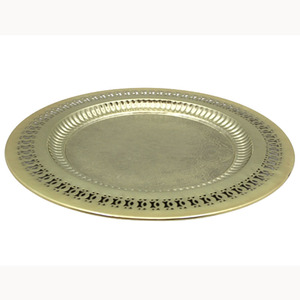 จานเหล็กเคลือบสีเขียวทรงกลมจานเสิร์ฟเครื่องครัวทันสมัยสำหรับตกแต่งแนววินเทจแท่นชาร์จสำหรับงานฝีมือจำนวนมาก - Product Image 3