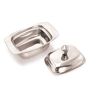 Mantequilla personalizada de acero inoxidable para restaurante, hogar, Hotel, con tapa, mantequilla de acero inoxidable de alta calidad - Product Image 2