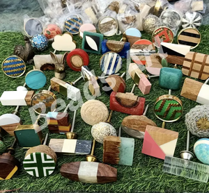 Tiradores y manijas de muebles de hierro fundido de sirena desgastada azul, conectores de cajón de armario de puerta de cocina de calidad de exportación, soportes de estante - Product Image 5