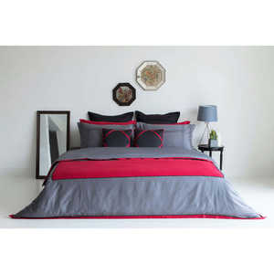 Ensemble de housse de couette et taie d'oreiller en tissu Rose Mist - Product Image 4