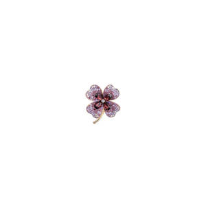 Broche de cuello con patrón figurativo morado - Accesorio de ropa - Product Image 2