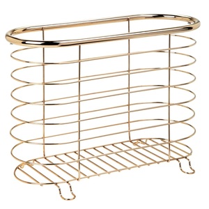 Cestas de almacenamiento de artículos para el hogar, Decoración de cocina, alambre de Metal, libros de mesa y cesta de almacenamiento con revestimiento de polvo blanco - Product Image 3