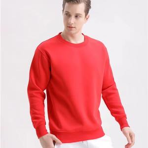 Ensemble de survêtement pour couple homme/femme, dernière collection hiver 2025, couleur unie, coton/polaire, rouge et orange, sweat-shirt à col rond en polaire pour femme, sweat-shirt en polaire pour homme - Product Image 1