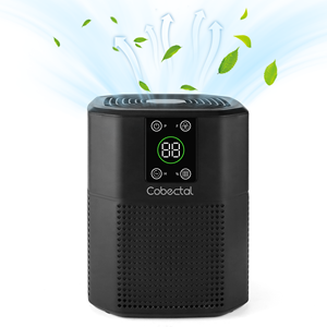 Purificador de Aire Eléctrico Portátil Cobectal ZQA-2000A con Filtro HEPA para el Hogar, Habitaciones Grandes, Cubre hasta 600 Pies Cuadrados, Negro, Enchufe Estadounidense - Product Image 1