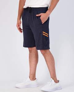 Shorts de survêtement en coton grande taille pour hommes, logo personnalisé d'été, Streetwear, fitness décontracté, athlétique, délavé, respirant, vente en gros - Product Image 5