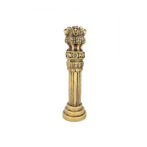 Miniatura de pilar Ashoka de latón de alta calidad, muy vendida, para decoración del hogar, al mejor precio desde India. - Product Image 1