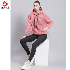 Sudadera con Capucha Premium para Mujer, Corte Holgado, Forro Polar, con Cordón Ajustable y Bolsillo Frontal Funcional - Product Image 2