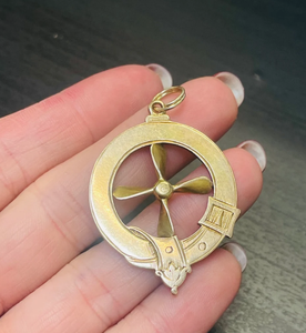 Trendy Unique Antique Heavy 18K Yellow Gold Nautical <b>Ship</b> <b>Wheel</b> Large Pendant Quality Best Nautical <b>Ship</b> <b>Wheel</b> Handmade Decor - Product Image 2