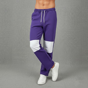 Pantalones Deportivos Holgados para Hombre, Personalizados con Bordado, de Poliéster/Algodón Grueso, de Secado Rápido, Elásticos, con Estilo Apilado, Cortavientos - Product Image 2