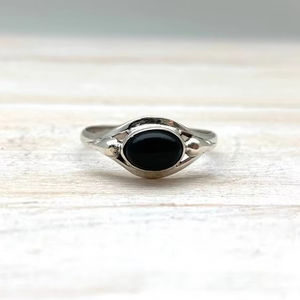 Trending 925 Sterling Silver <b>Black</b> Onyx Gemstone <b>Ring</b> Jewelry Handmade Silver Boho Style <b>Ring</b> Jewelry For <b>Women</b> Gift For Girls - Product Image 1