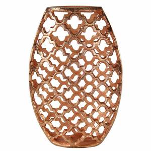 Florero de metal con forma de urna dorada para la venta Florero decorativo de mesa con precio de venta caliente para Decoración - Product Image 3