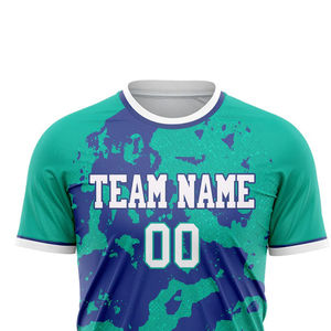 Camiseta de Fútbol de Secado Rápido con Estampado Digital por Sublimación Personalizada al por Mayor, Nuevo Diseño, Fabricación de Equipos - Product Image 5