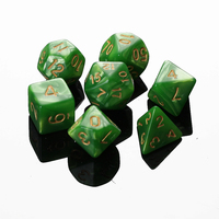 Lot de dés polyédriques DND en acrylique écologique, à roulement équilibré et conception durable, pour la vente en gros