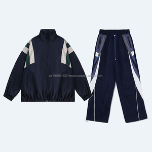 Chándal cortavientos para hombre, diseño personalizado para ropa deportiva de estilo callejero, conjunto de dos piezas con cremallera y logotipo personalizado - Product Image 5