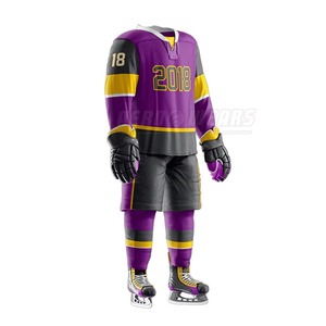 Uniforme de hockey sobre hielo unisex superventas, conjuntos de ropa deportiva de tela cómoda de secado rápido para el equipo - Product Image 4
