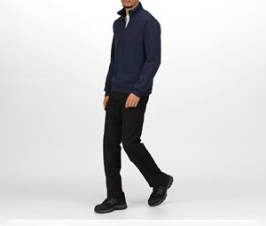 Sweat-shirt en molleton athlétique à manches longues et demi-fermeture éclair pour hommes, pull chaud avec logo personnalisé Streetwear solide, vente en gros de sweats à capuche - Product Image 6