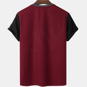 2024 T-shirts pour hommes séchage rapide Micro fibre à manches courtes motif solide Logo personnalisé taux de gros OEM personnalisable - Product Image 2